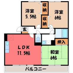 パルティール・ハイツ Ⅱの物件間取画像